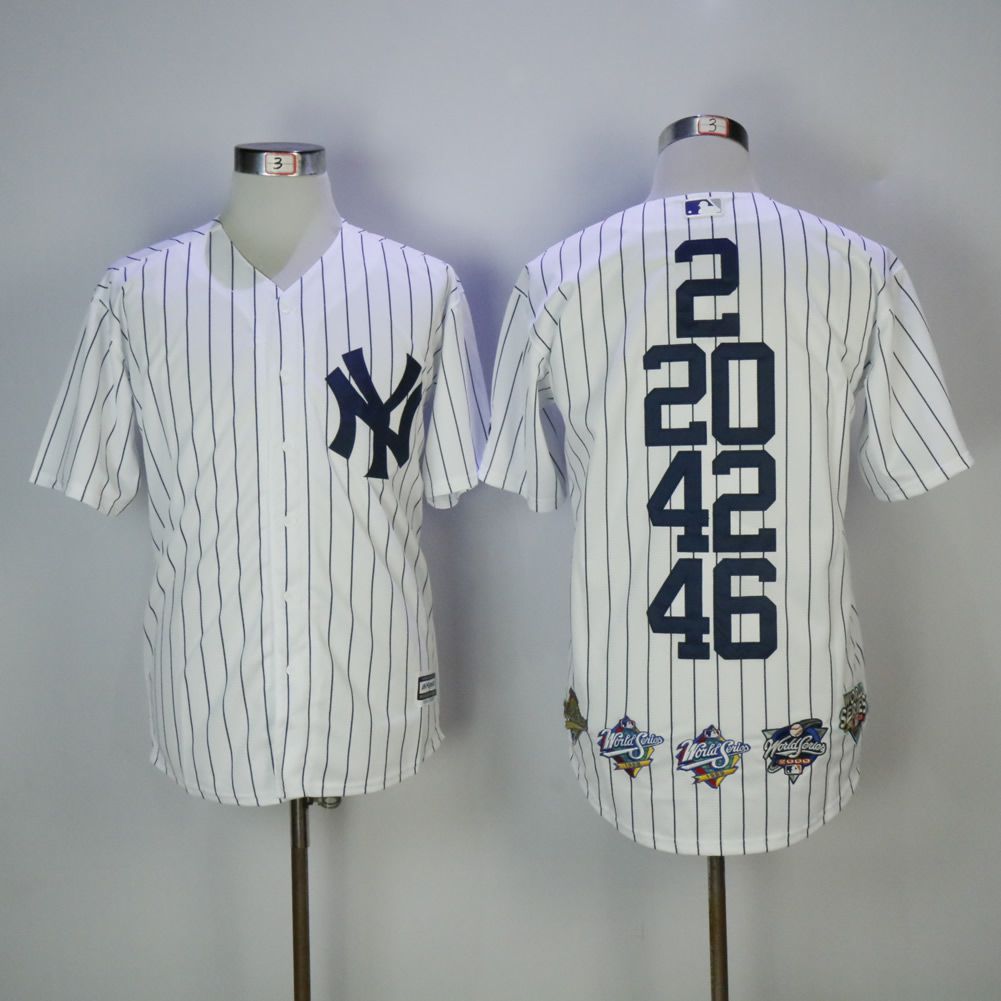 Men New York Yankees Blank White Mixed honor Edition MLB Jerseys->women mlb jersey->Women Jersey